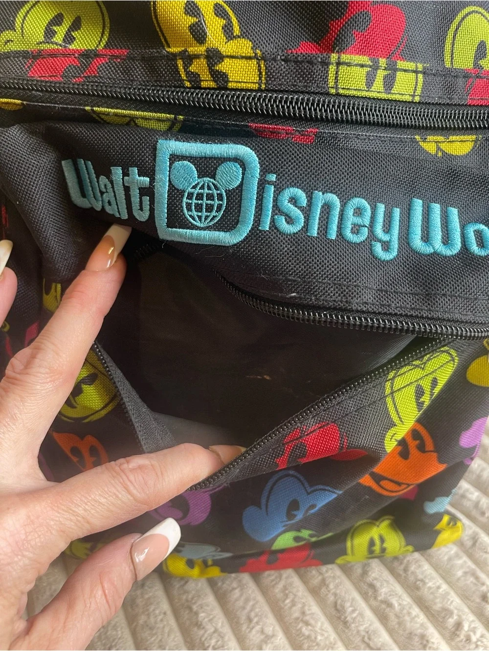 Disney Parks Walt Disney World Mickey Mouse Faces Backpack Multicolor
